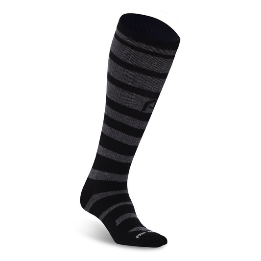 Marathon Bamboo Wool, Black Grey Stripes